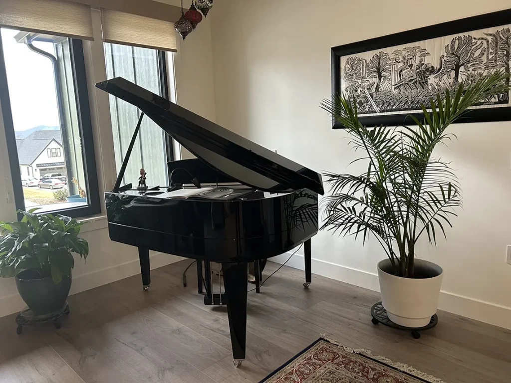 Baby grand piano